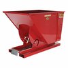 Vestil Light Duty Self-Dumping Hopper 1 Cubic Yard 2000 lb Red D-100-LD-SR